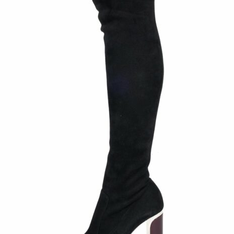 Christian-Dior-Black-Suede-Over-the-Knee-Boots-37_58433A