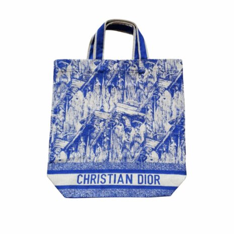 Christian-Dior-Tote-Bag-Blue-1