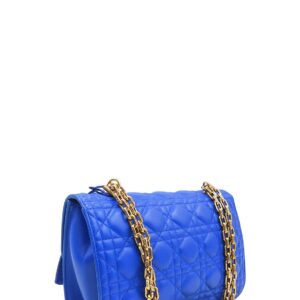 Quilted Dioraddict Flap Bag Blue