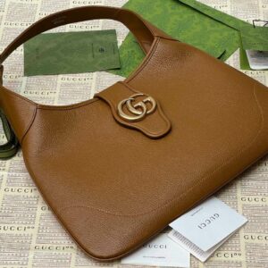 Gucci Aphrodite large shoulder bag brown