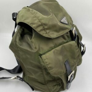 Prada Green Nylon Backpack