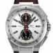 Iwc Ingenieur Silver Dial Chrono Leather Strap Automatic 45Mm Mens Watch Iw378505