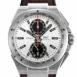 Iwc Ingenieur Silver Dial Chrono Leather Strap Automatic 45Mm Mens Watch Iw378505