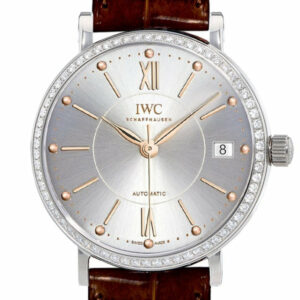 Iwc Portofino Automatic Silver Dial Diamond 37Mm Mens Watch Iw458103