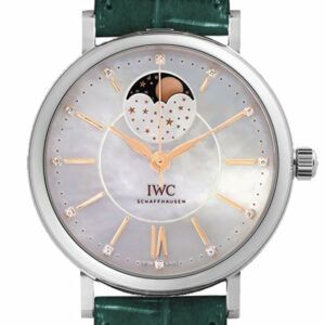 Iwc Portofino 37Mm White Mother Of Pearl Dial Automatic Ladies Watch Iw459007 Blue