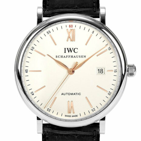 Iwc Portofino Automatic Silver-Plated Dial Mens Watch Iw356517