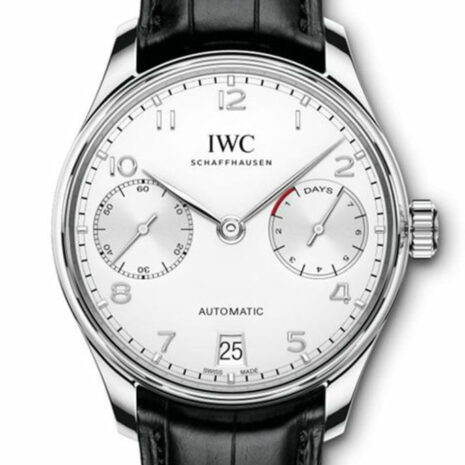 Iwc Portuguese 7 Days In Stainless Steel Silver Dial Mens Watch Iw500712
