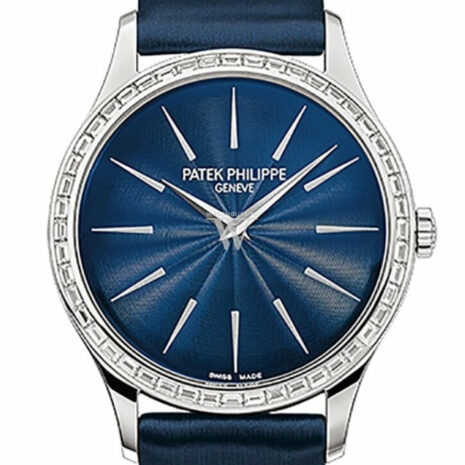 Patek Philippe Calatrava Night Blue Dial 33Mm Ladies Hand Wound Watch 4897/300G