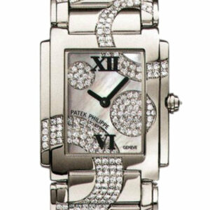 Patek Philippe Twenty Four 30Mm Silver Dial Ladies Watch 4910/49G