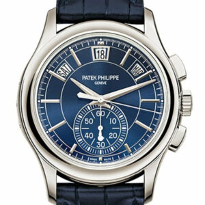 Patek Philippe Complications Blue Dial Annual Calendar Platinum Mens Watch 5905P-001