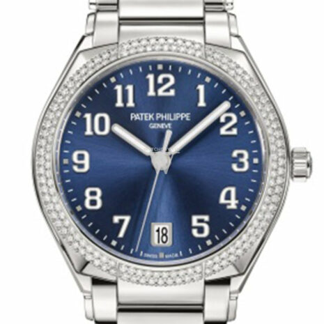 Patek Philippe Twenty 4 Blue Sunburst Dial Automatic Ladies Diamond Watch 7300/1200A-001