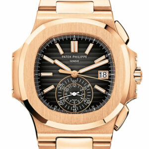 Patek Philippe Nautilus Rose Gold Black Graident Dial Mens Watch 5980/1R-001