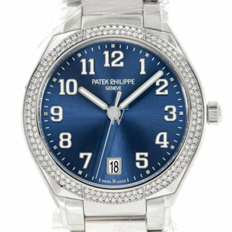 Patek Philippe Twenty 4 Blue Sunburst Dial Automatic Ladies Diamond Watch 7300/1200A-001