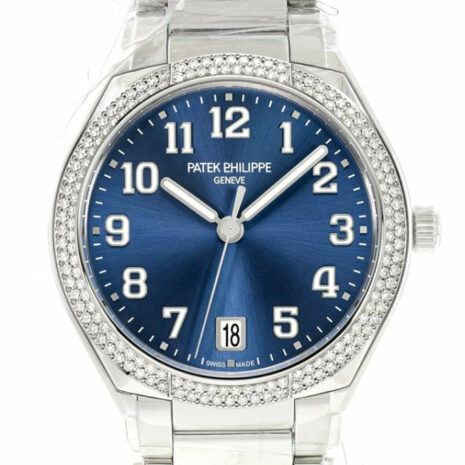 Patek Philippe Twenty 4 Blue Sunburst Dial Automatic Ladies Diamond Watch 7300/1200A-001