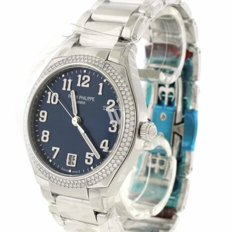 Patek Philippe Twenty 4 Blue Sunburst Dial Automatic Ladies Diamond Watch 7300/1200A-001