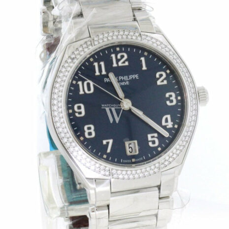 Patek Philippe Twenty 4 Blue Sunburst Dial Automatic Ladies Diamond Watch 7300/1200A-001