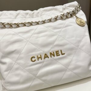 Chanel 22 White Calf