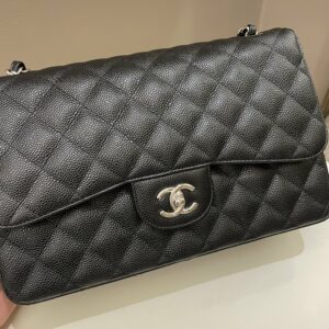 Chanel Classic Quilted Jumbo Double Flap Black Caviar