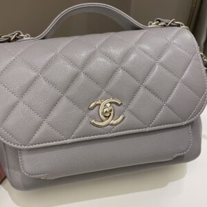 Chanel Business Affinity Flap Grey Caviar