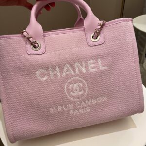 Chanel 22B Deauville Shopper Tote Sweet Pink