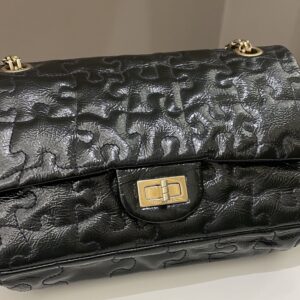 Chanel 2.55 225 Puzzle Reissue Double Flap Dark Blue Patent