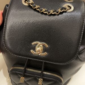 Chanel 22B Business Affinity Backpack Black Caviar