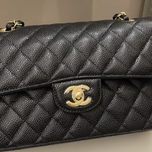 Chanel Classic Quilted Small Double Flap Black Caviar
