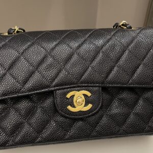 Chanel Classic Quilted Small Double Flap Black Caviar