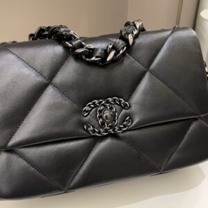 Chanel 19 Flap Bag So Black