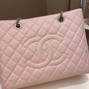 Chanel Classic Quilted GST Light Pink Caviar