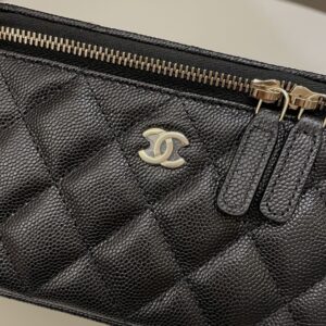Chanel 22S Quilted Vanity Rectangular Black Caviar