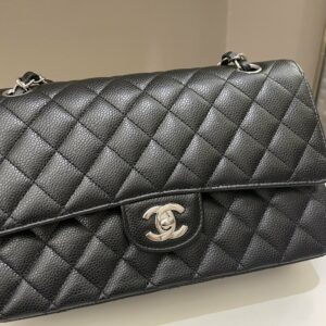 Chanel Classic Quilted Medium Double Flap Black Caviar
