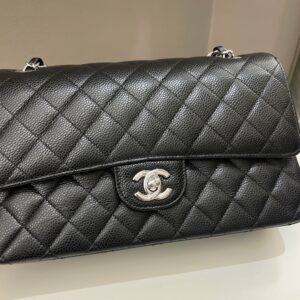 Chanel Classic Quilted Medium Double Flap Black Caviar