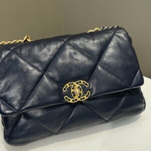 Chanel 19 Flap Bag Navy Lambskin