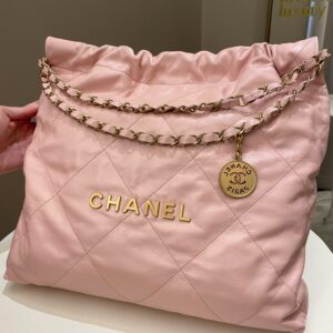 Chanel 22 Medium Nude Pink Calfskin