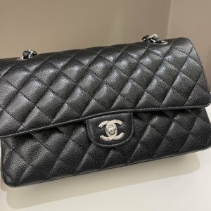 Chanel Classic Quilted Medium Double Flap Black Caviar