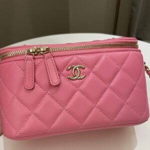 Chanel Trendy CC Vanity Case Pink Pink Lambskin