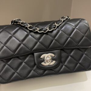 Chanel Classic Quilted Mini Rectangular Black Lambskin