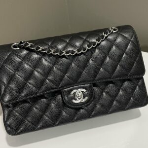 Chanel Classic Quilted Medium Double Flap Black Caviar