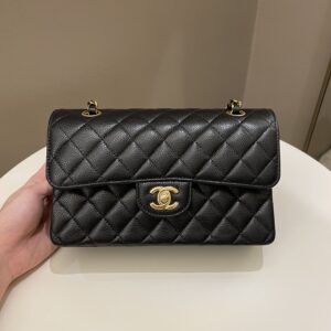 Chanel Classic Quilted Small Double Flap Black Caviar