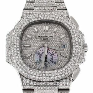 Patek Philippe Nautilus Custom Diamonds Mens Watch 5980/1A-019- Price Request Only Diamond / None