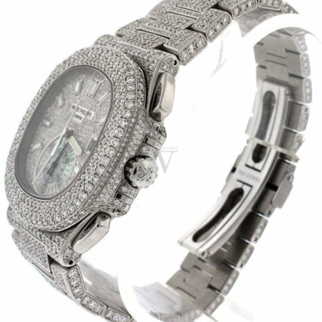 Patek Philippe Nautilus Custom Diamonds Mens Watch 5980/1A-019- Price Request Only Watches