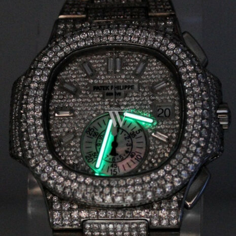 Patek Philippe Nautilus Custom Diamonds Mens Watch 5980/1A-019- Price Request Only Watches