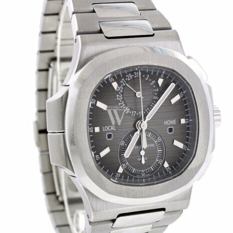 Patek Philippe Nautilus Travel Time Chronograph Stainless Steel Automatic Mens Watch 5990-1A-001