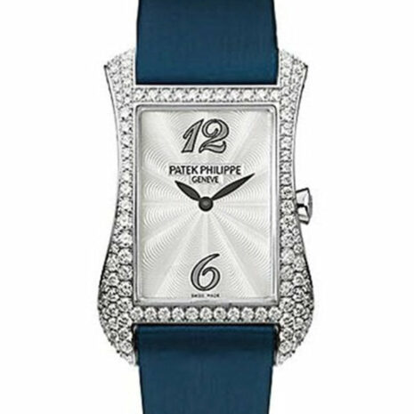 Patek Philippe Gondolo Serata 18Kt White Gold Diamond Blue Ladies Watch 4972G-001