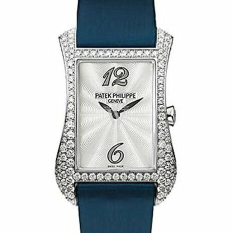 Patek Philippe Gondolo Serata 18Kt White Gold Diamond Blue Ladies Watch 4972G-001