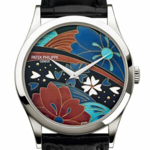 Patek Philippe Calatrava Enamel Artwork Dial 5077P-097 Watch