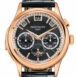 Patek Philippe Grand Complications Black Sunburst Rose Gold Leather 5208R-001 Watch