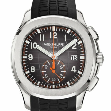 Patek Philippe Aquanaut Black Dial Automatic Mens Chronograph Watch 5968A-001