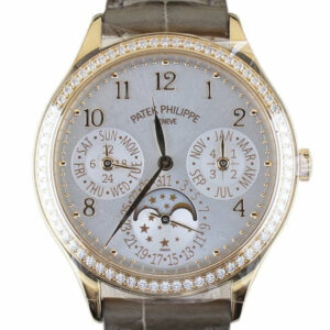 Patek Philippe Ladies Grand Complications Perpetual Calendar Rose Gold Watch 7140R-001 White